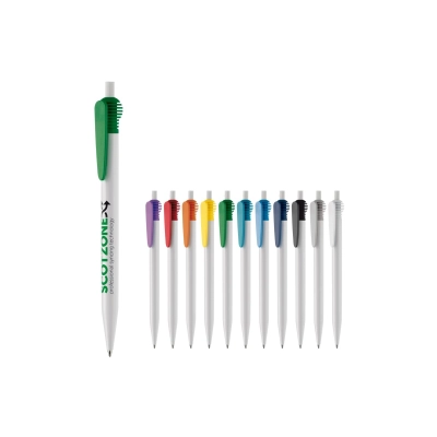 Długopis Cosmo kolor biały / purpurowy (LT87610-N0172)