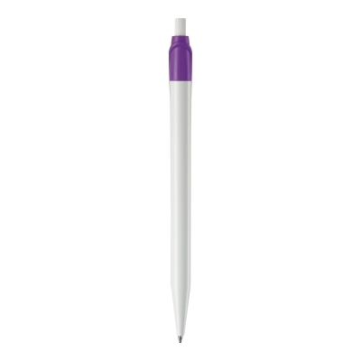 Długopis Cosmo kolor biały / purpurowy (LT87612-N0172)