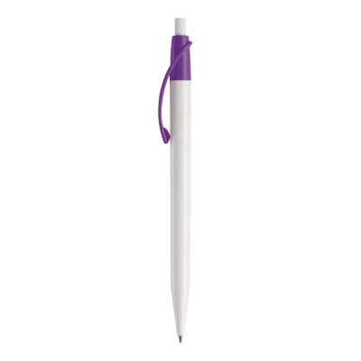 Długopis Cosmo kolor biały / purpurowy (LT87612-N0172)