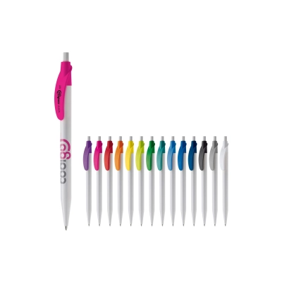 Długopis Cosmo kolor biały / różowy (LT87612-N0176)