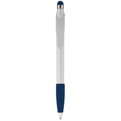 Długopis Cosmo Stylus Grip kolor biały / ciemnoniebieski (LT87695-N0110)