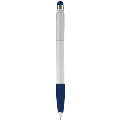 Długopis Cosmo Stylus Grip kolor biały / ciemnoniebieski (LT87695-N0110)