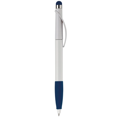 Długopis Cosmo Stylus Grip kolor biały / ciemnoniebieski (LT87695-N0110)