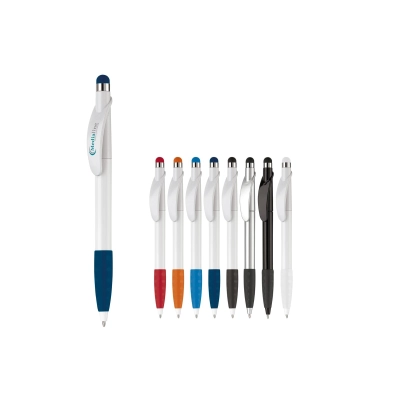 Długopis Cosmo Stylus Grip kolor biały / czarny (LT87695-N0102)