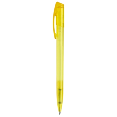 Długopis Deniro Frosty kolor ecru / żółty (LT87952-N5441)