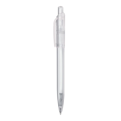 Długopis Ducal Clear przejrzysty kolor transparentny / biały (LT80917-N0401)