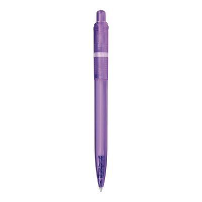 Długopis Ducal Clear przejrzysty kolor transparentny / liliowy (LT80917-N0471)