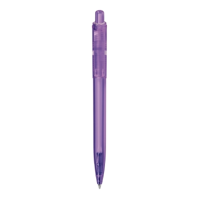 Długopis Ducal Clear przejrzysty kolor transparentny / liliowy (LT80917-N0471)