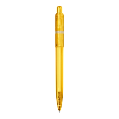 Długopis Ducal Clear przejrzysty kolor transparentny / żółty (LT80917-N0441)