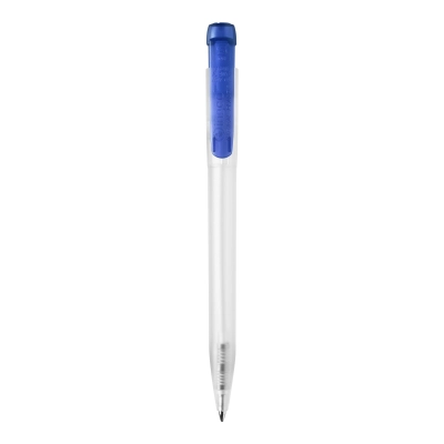 Długopis Ingeo TM Pen Clear przejrzysty kolor ecru / niebieski (LT87543-N5411)