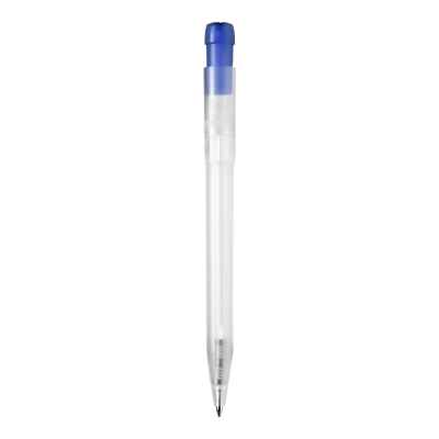 Długopis Ingeo TM Pen Clear przejrzysty kolor ecru / niebieski (LT87543-N5411)