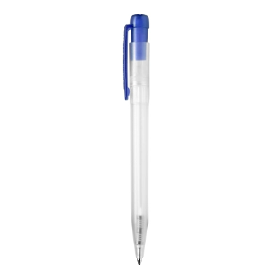 Długopis Ingeo TM Pen Clear przejrzysty kolor ecru / niebieski (LT87543-N5411)