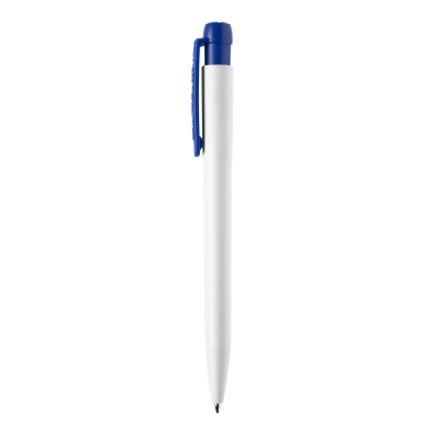 Długopis Ingeo TM Pen nieprzezroczysty kolor biały / ciemnoniebieski (LT87542-N0110)