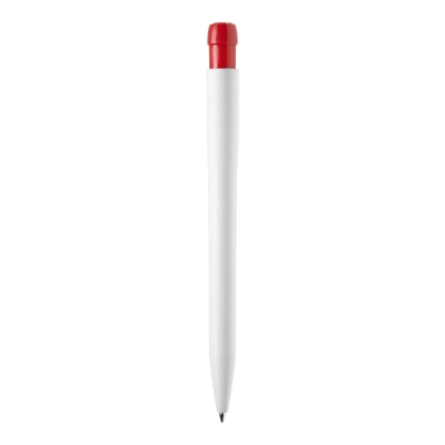 Długopis Ingeo TM Pen nieprzezroczysty kolor biały / czerwony (LT87542-N0121)