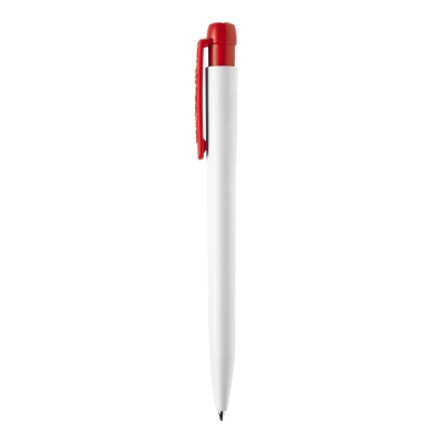 Długopis Ingeo TM Pen nieprzezroczysty kolor biały / czerwony (LT87542-N0121)