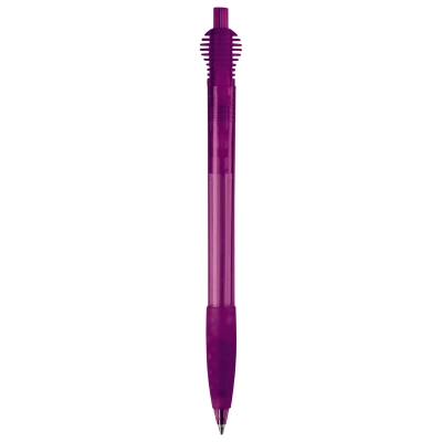 Długopis przeźroczysty Cosmo kolor transparentny / purpurowy (LT87624-N0472)