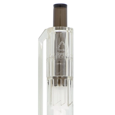 Długopis R-PET kolor transparentny / czarny (LT80562-N0402)