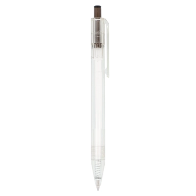 Długopis R-PET kolor transparentny / czarny (LT80562-N0402)