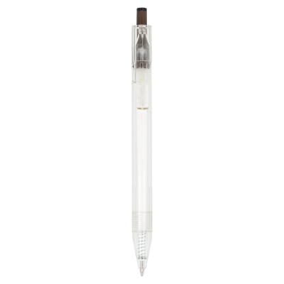 Długopis R-PET kolor transparentny / czarny (LT80562-N0402)