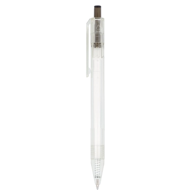 Długopis R-PET kolor transparentny / czarny (LT80562-N0402)