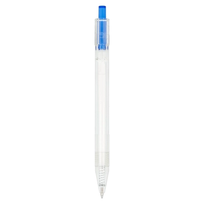 Długopis R-PET kolor transparentny / niebieski (LT80562-N0411)