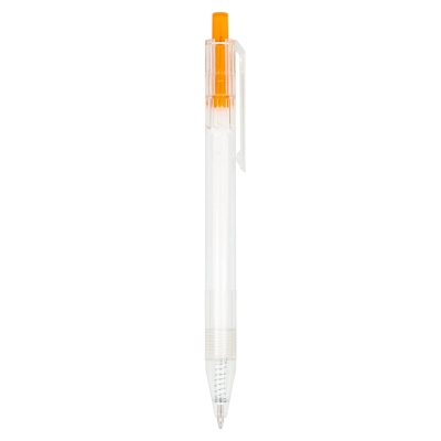Długopis R-PET kolor transparentny / pomarańczowy (LT80562-N0426)