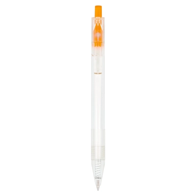 Długopis R-PET kolor transparentny / pomarańczowy (LT80562-N0426)