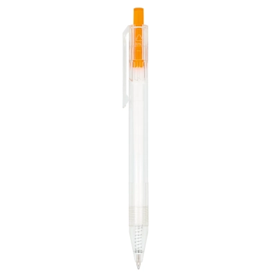 Długopis R-PET kolor transparentny / pomarańczowy (LT80562-N0426)