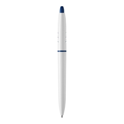 Długopis S30 nieprzezroczysty kolor biały / ciemnoniebieski (LT80920-N0110)