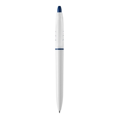 Długopis S30 nieprzezroczysty kolor biały / ciemnoniebieski (LT80920-N0110)