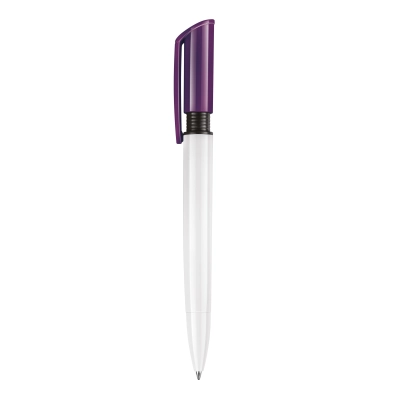 Długopis S40 Colour nieprzezroczysty kolor biały / liliowy (LT87545-N0171)