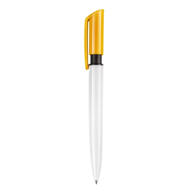 Długopis S40 Colour nieprzezroczysty kolor biały / żółty (LT87545-N0141)