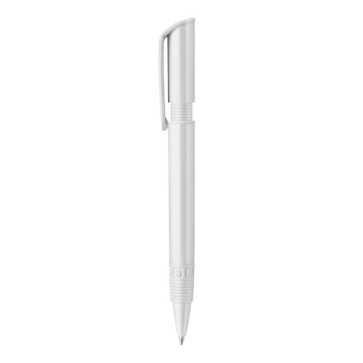 Długopis S40 Grip nieprzezroczysty kolor biały / biały (LT87544-N0101)