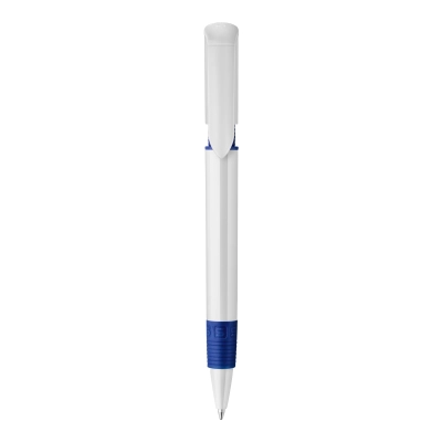 Długopis S40 Grip nieprzezroczysty kolor biały / ciemnoniebieski (LT87544-N0110)