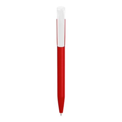Długopis S45 Bio nieprzezroczysty kolor czerwony / biały (LT87555-N2101)