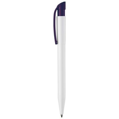Długopis S45 nieprzezroczysty kolor biały / purpurowy (LT87771-N0172)