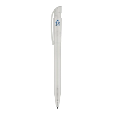 Długopis S45 R-PET przejrzysty kolor transparentny / biały (LT87561-N0401)