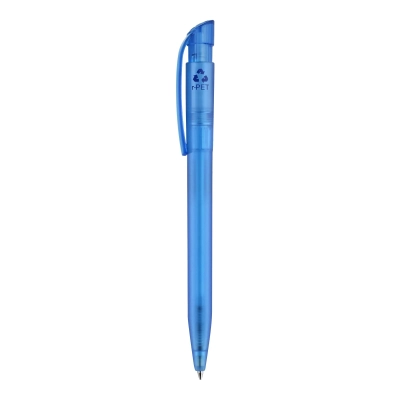 Długopis S45 R-PET przejrzysty kolor transparentny / niebieski (LT87561-N0411)