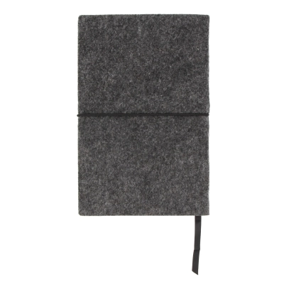 Filcowy notatnik A5 kolor ciemnoszary (LT92068-N0060)