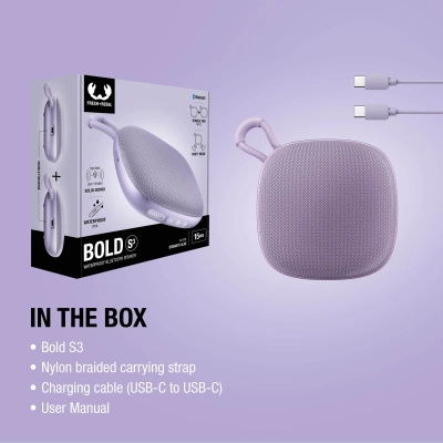 Fresh n Rebel Bold S3 Wodoodporny głośnik Bluetooth kolor liliowy (LT49741-N0071)