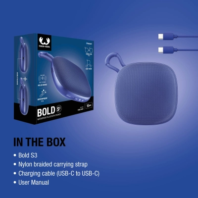 Fresh n Rebel Bold S3 Wodoodporny głośnik Bluetooth kolor niebieski (LT49741-N0011) Fresh n Rebel Bold S3 Wodoodporny głośnik Bluetooth kolor niebieski (LT49741-N0011)