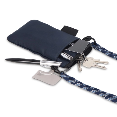 Kieszonkowa torba Everyday Essentials z paskiem z paracordu kolor ciemnoniebieski (LT95320-N0010)