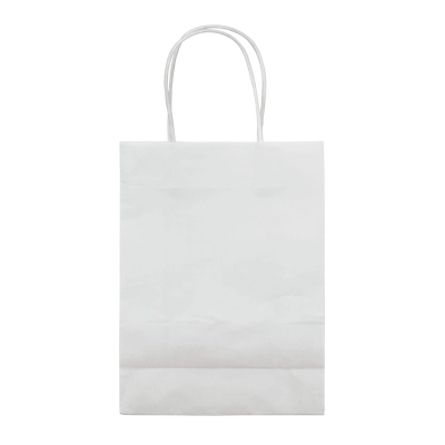 Mała Torba Papierowa Eco 120g/m² kolor biały (LT91716-N0001)