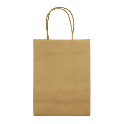 Mała Torba Papierowa Eco 120g/m² kolor jasnobrązowy (LT91716-N0052)