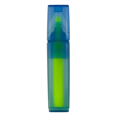 Marker z plastiku z recyklingu kolor niebieski / żółty (LT81286-N1141)
