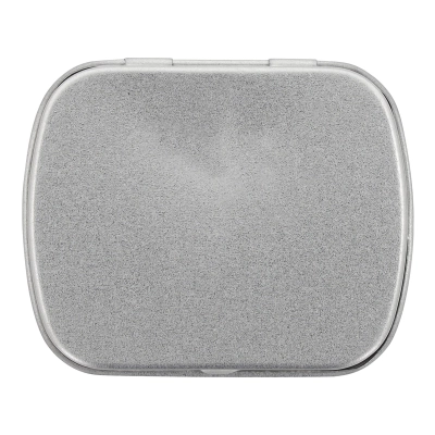 Mini blaszane pudełko miętówek kolor srebrny (LT91791-N0005)