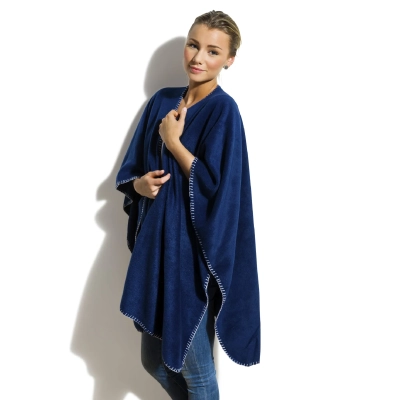Nightingale Ponczo z polaru 120x160 cm kolor ciemnoniebieski (LT54901-N0010)