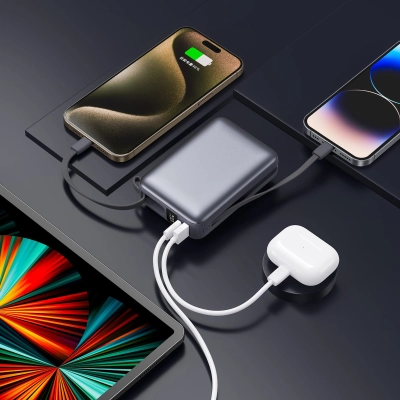 Nova Powerbank 22,5 W Power Delivery z wbudowanymi kablami 20000 mAh