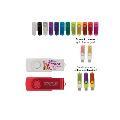 Pamięć USB Twister 8GB kolor ciemnozielony (LT26403-N0030)