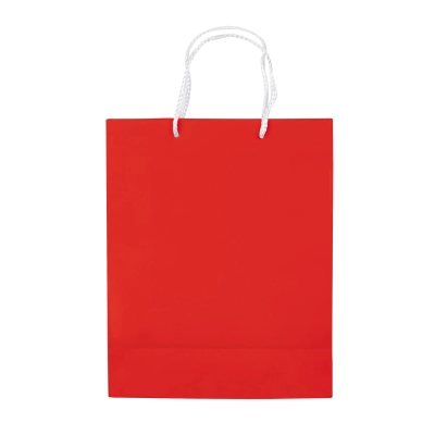 Papierowa torba średnia kolor czerwony (LT91512-N0021)